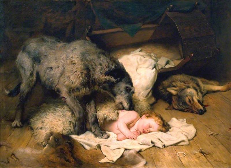 Gelert by Charles Burton Barber (c.1894)