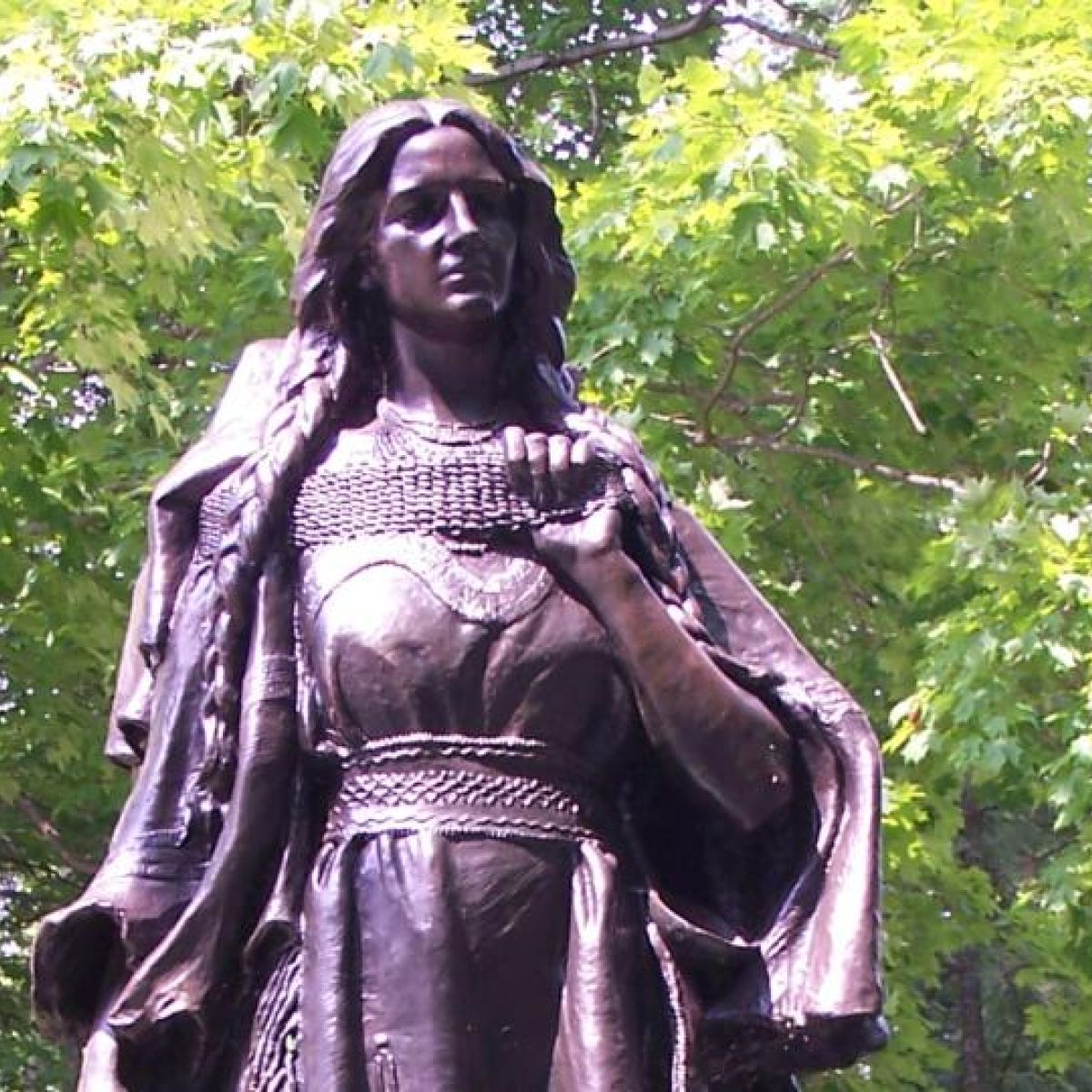 Statue of Mary Jemison in upstate New York