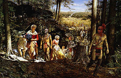 The Taking Of Mary Jemison - a painting by Robert Griffing