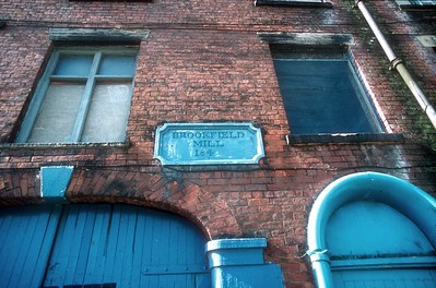 The plaque at Brookfield Mill